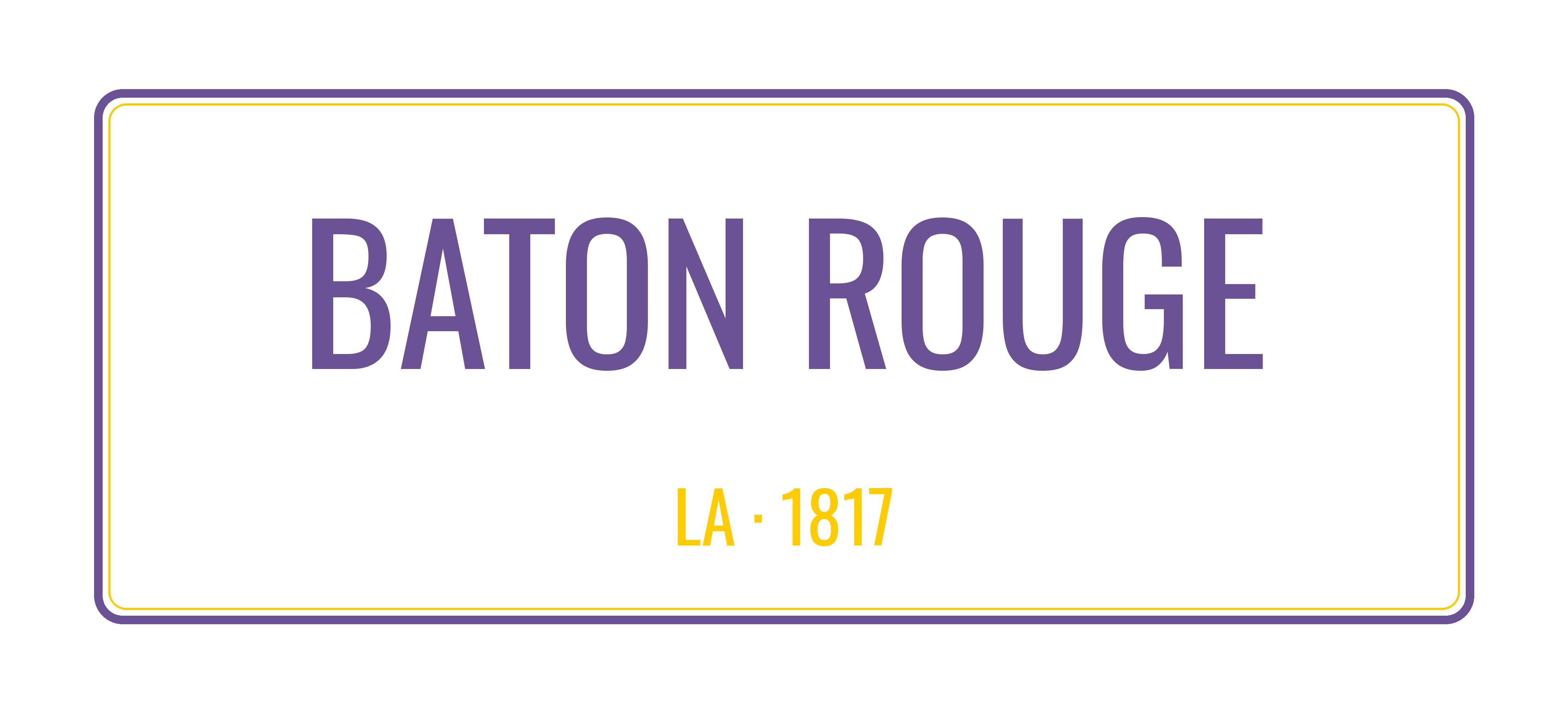 Baton Rouge License Plate